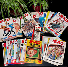 VINTAGE LOT of 33 MAD MAGAZINES &  2 MAD BOOKS picture