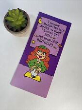 Unused Vintage Humor Longfellow Cards Birthday Greeting Card Psychic picture