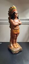 Cigar Store Indian Counter top Display, Real, not a hollow mold Super Con. picture