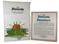 Minnesota Maps and Guide North Star State Tours 1974 Vintage Trail Maps Lot of 2 picture