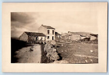 Coruna Spain Postcard Farm Back in the Hills c1920's Antique RPPC Photo picture
