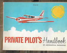 PRIVATE PILOT'S HANDBOOK AERONAUTICAL KNOWLEDGE FAA Flight Standards 1965 Book picture