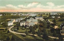 c1907 Chromolithograph Postcard Birdseye Town View Pittsfield ME Somerset County picture