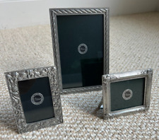 3 Vintage Elias Sterling Pewter Picture Frames 2041 1871 1673 picture