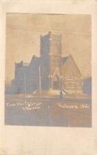 Auburn NE 1st Presbyterian Church RPPC c1910 To W W McCay, Lushton, NE Postcard picture