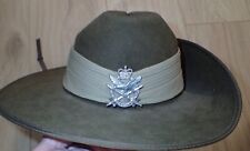 1990 Australian army slouch hat with colour patch and badge size 55 picture