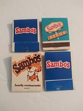 Vintage Matches From Sambo's Restaurant Lot Of 4 picture