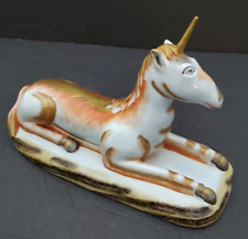VTG Rare Mottahedeh Ceramic Handpainted Unicorn Figurine/Italy picture