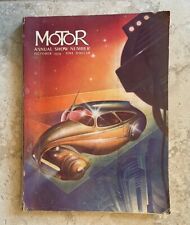 Motor Annual Show Number Automotive Autos Cars Magazine October 1939 Art Deco picture