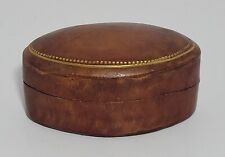 Maccolini's Italy Italian Hand Made Cow Hide Trinket Box Collectible picture