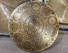 Sale 50cm Special Flower of life carving Sound Healing Tibetan gong from Nepal. picture
