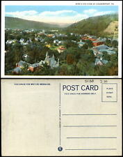 Bird's eye view Coudersport PA Pennsylvania 1920s postcard picture
