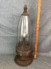 Rustic Primitive Country Lantern Fitted w Battery Operated Light Table Lamp picture