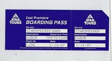 Star Wars STAR TOURS CAST PREMIERE tickets set (1/12/87-1/16/87) very very rare picture