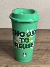 NEW Starbucks 2023 Choose to Reuse Earth Green Eco Reusable Hot Cup 16 oz Cup picture