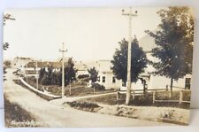 RPPC Blaine Maine School Street View 94 Early 1900's Antique Homes Dirt Road picture