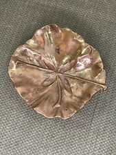 Virginia Metalcrafters Ginkgo Leaf Tray / Bowl  #3-58  Tree Of Heaven Brass VMC picture
