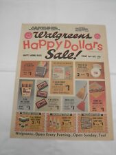 VINTAGE WALGREENS 8 PAGE SALES FLYER FROM CHICAGO OCT. 11th 1973 picture