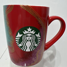 2021 Starbucks Coffee Mug Red Multi Color Abstract 10 Oz. FreeUSAship picture