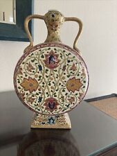 Rare Antique Hand Painted Fischer J Budapest Vase picture