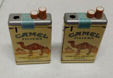 2X Vintage Camel Filters Cigarette Lighter R.J. Reynolds Smooth Turkish picture