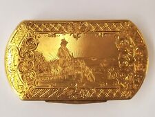 18k Gold Vintage Snuff Box RARE ANTIQUE SNUFF BOX/TOOTHPICK CASE picture