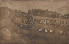 RPPC Drake ND Campbell Bros Circus Parade 1909 Elephants Camels Crowd NQ14 picture