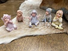 5 Vntg Faerietots Inchie/Oops/Smiley/Whatsie/Happy- Boyds Bear Collection picture