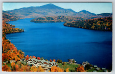 c1960s Aerial View Whiteface Inn Lake Placid New York Vintage Postcard picture