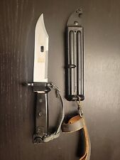 EAST GERMAN BAYONET WITH SCABBARD & LEATHER FROG NEW UNISSUED picture