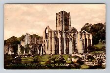 Ripon-England, Monastery, Fountains Abbey, Vintage Postcard picture