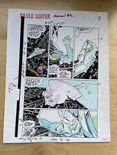 SILVER SURFER ANNUAL #2 ART original color guide FORCES STEALING HIS BOARD LIM picture