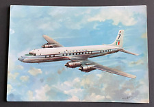 Alitalia DC-7B Aircraft Postcard - Airline Issued picture