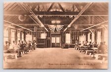 c1920s Camp Wallkill Mess Hall interior Cafeteria New Paltz New York NY Postcard picture