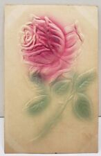 Embossed Airbrushed Rose to Perkasie Pa 1909 Postcard D8 picture
