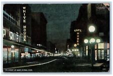 St. Paul Minnesota MN Postcard 7th Street At Night Business Section Scene 1913 picture
