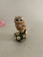 Vintage Franklin Mint - The Magnificent World of Owls - Western Screech Owl 1994 picture