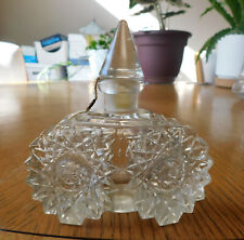 Cut Clear Glass Perfume Bottle # 20054 picture