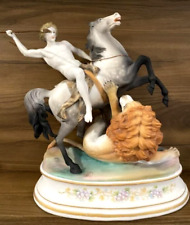 Rare Antique19th Lionwrestler Germany porcelain Figurine Original Height 25 cm picture