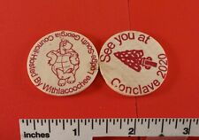 2019 SR9 SR-9 Conclave - TWO Wooden Nickels for 2020 by Withlacoochee Lodge picture