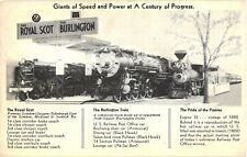 Royal Scot, Trains, Giants of Speed And Power At A Century of Progress Postcard picture