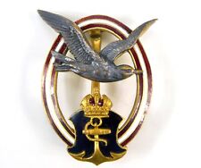 German Germany Austria Austrian WW1 Navy Pilot Enameled Badge Pin picture