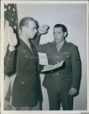 1946 Sgt Frank Hirt Capt Bernard Schutten San Francisco Ca Army Wirephoto 7X9 picture