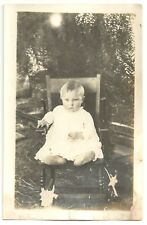 1900s Postcard RPPC Family Young Child Toddler Baby Photo Cyko Stamp Box VTG picture