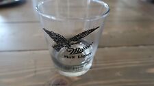 Super Rare Miller Malt Liquor Whiskey Low Ball Glass 4 inches picture