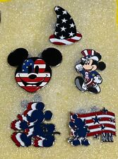 Set of 5 Patriotic Mickey Disney Trading Pins 4th of July picture