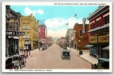 Pocatello Idaho~North Main Street~JC Penney Store~Tires~Hotel~FOE Building~1929 picture