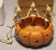 Jim Shore Life’s A Bowl Of Scaries Halloween Ghost Pumpkin Bowl 4022900 W/Box picture