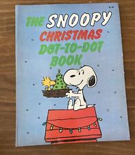 Vintage 1979 Snoopy Christmas Dot-to-Dot Book Unused picture