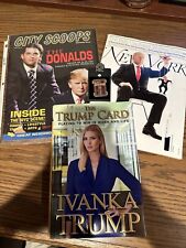 Trump Pack - Donald And Don Jr Magazines, Ivanka Book, Apprentice Pin picture